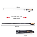 Kit 2 Bastões de Caminhada Ergonômicos Ultraleves - TrailHike